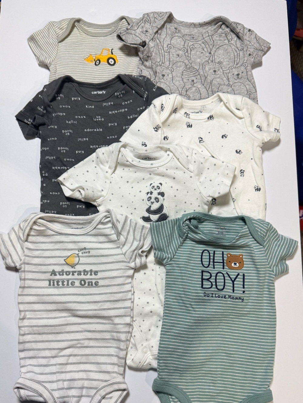3 Months Baby Onesies. Lot of 7